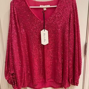 Pink Sequin Top